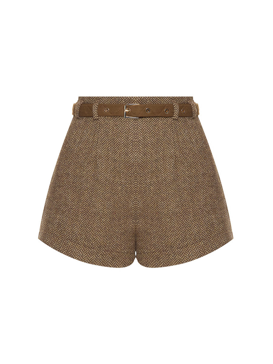 Kurze Shorts in Braun