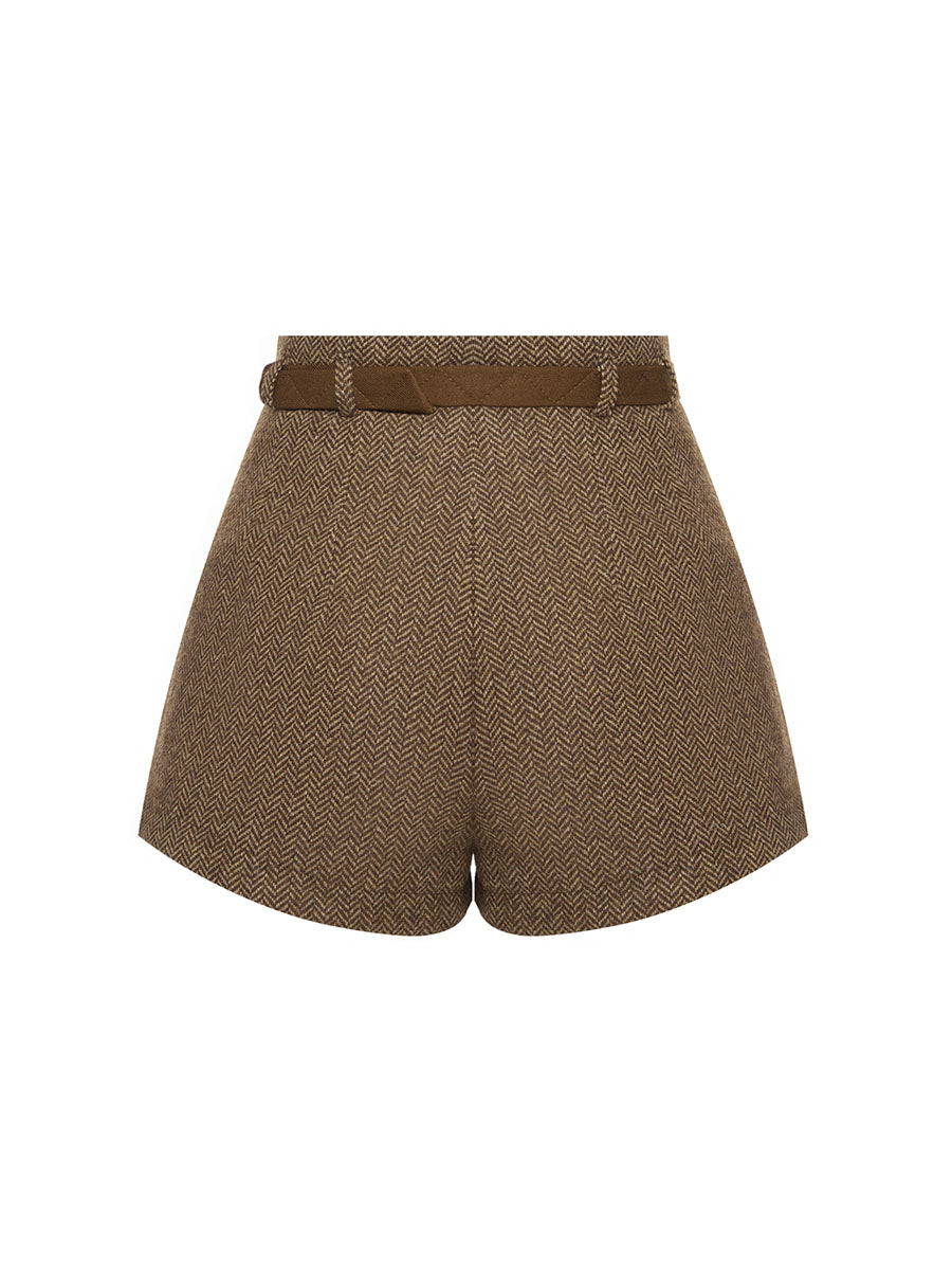 Kurze Shorts in Braun