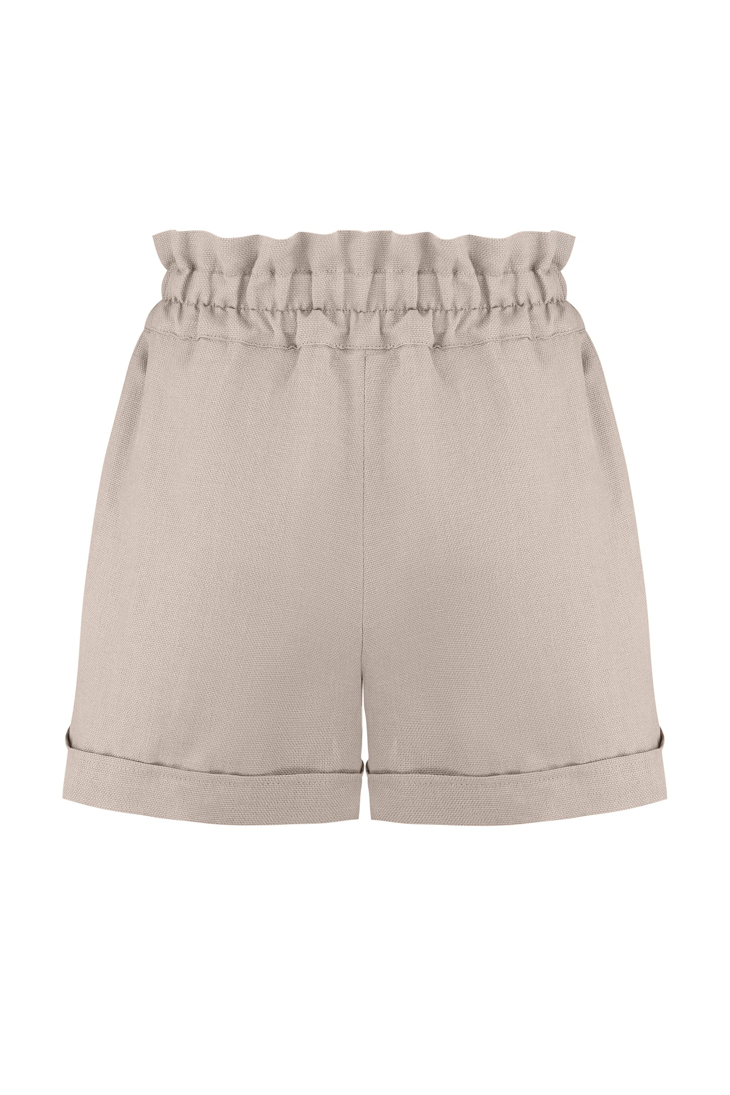 Kurze Shorts aus Leinen-Baumwoll-Mix