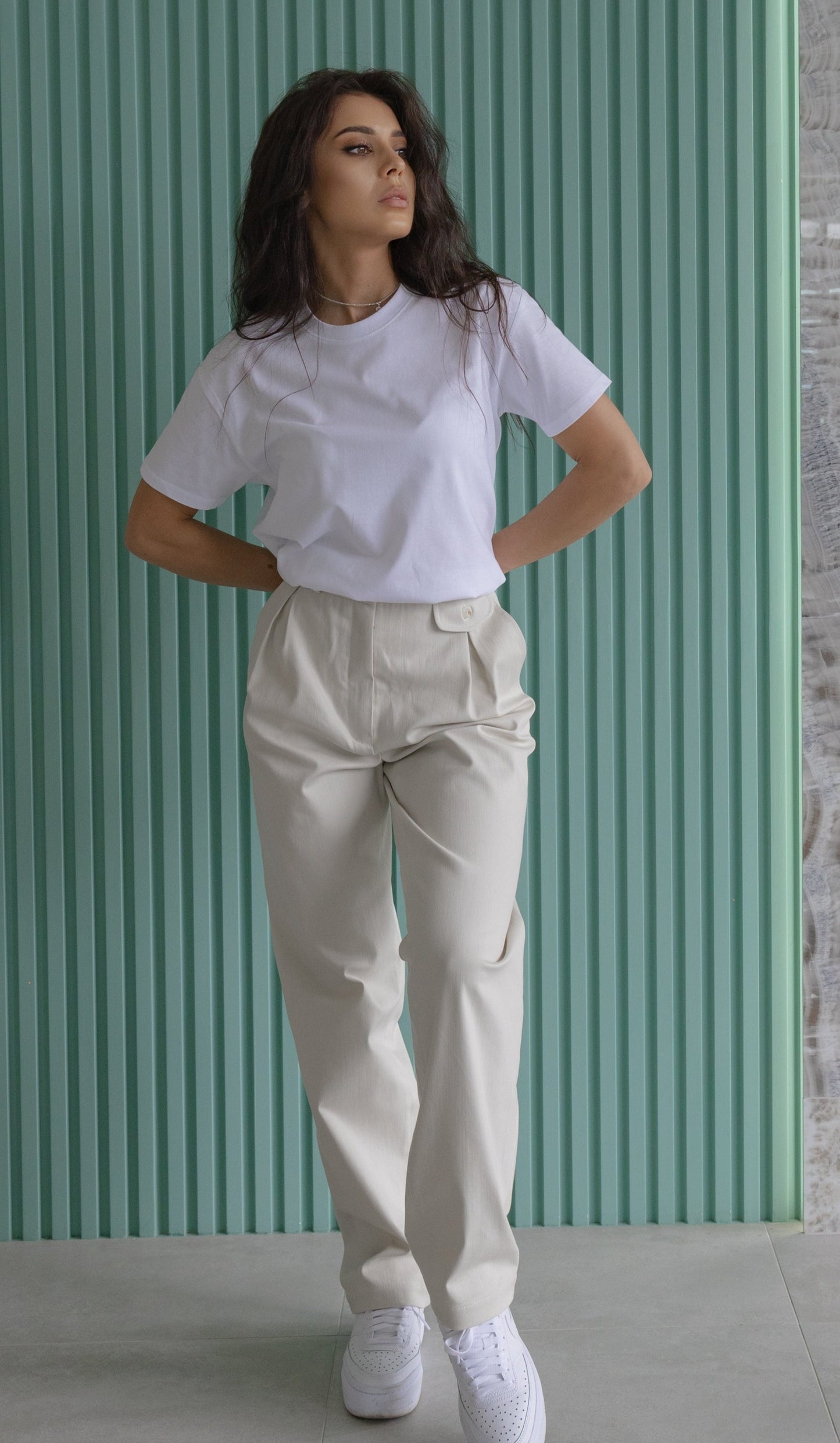Basic T-Shirt in Weiß